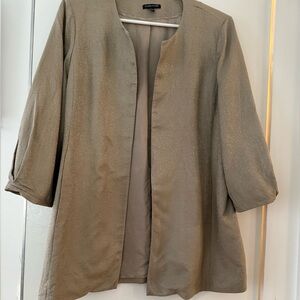 Eileen Fisher Gold Women's silk Coat/blazer